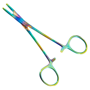 Olsen Hegar Needle Holder Scissors Combination Rainbow Coated