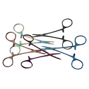 Olsen Hegar Needle Holder Scissors Combination 4 3/4" - Tungsten Carbide - Color Coated